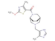 (1S*,5R*)-6-[(2-methoxy-4-methyl-1,3-thiazol-5-yl)carbonyl]-3-[(4-methyl-1H-imidazol-5-yl)methyl]-3,6-diazabicyclo[3.2.2]nonane