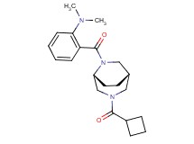 (2-{[(1S*,5R*)-3-(cyclobutylcarbonyl)-3,6-diazabicyclo[3.2.2]non-6-yl]carbonyl}phenyl)dimethylamine