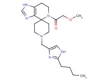 1'-[(2-butyl-1H-imidazol-4-yl)methyl]-5-(methoxyacetyl)-1,5,6,7-tetrahydrospiro[imidazo[4,5-c]pyridine-4,4'-piperidine]