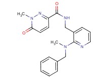 N-({2-[benzyl(methyl)amino]-3-pyridinyl}methyl)-1-methyl-6-oxo-1,6-dihydro-3-pyridazinecarboxamide