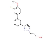 3-[3-(3'-fluoro-4'-methoxy-3-biphenylyl)-1H-pyrazol-1-yl]-1-propanol