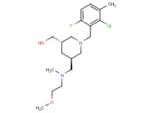 ((3S*,5R*)-1-(2-chloro-6-fluoro-3-methylbenzyl)-5-{[(2-methoxyethyl)(methyl)amino]methyl}piperidin-3-yl)methanol