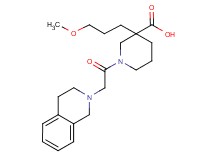 1-(3,4-dihydroisoquinolin-2(1H)-ylacetyl)-3-(3-methoxypropyl)piperidine-3-carboxylic acid