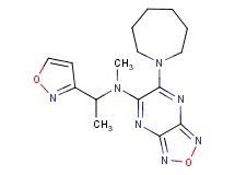 6-(1-azepanyl)-N-[1-(3-isoxazolyl)ethyl]-N-methyl[1,2,5]oxadiazolo[3,4-b]pyrazin-5-amine