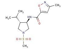 N-[(3R*,4S*)-4-isopropyl-1-(methylsulfonyl)-3-pyrrolidinyl]-3-methyl-5-isoxazolecarboxamide