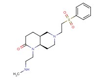 (4aS*,8aR*)-1-[2-(methylamino)ethyl]-6-[2-(phenylsulfonyl)ethyl]octahydro-1,6-naphthyridin-2(1H)-one