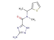3-amino-N-methyl-N-[1-(2-thienyl)ethyl]-1H-1,2,4-triazole-5-carboxamide