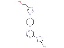 2-(1-{1-[6-(4-methyl-1H-pyrazol-1-yl)-4-pyrimidinyl]-4-piperidinyl}-1H-1,2,3-triazol-4-yl)ethanol trifluoroacetate (salt)