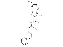3-chloro-N-[2-(3,4-dihydroisoquinolin-2(1H)-yl)-1-methylethyl]-6-methylpyrazolo[1,5-a]pyrimidine-2-carboxamide