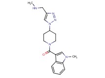 N-methyl-1-(1-{1-[(1-methyl-1H-indol-3-yl)carbonyl]-4-piperidinyl}-1H-1,2,3-triazol-4-yl)methanamine trifluoroacetate