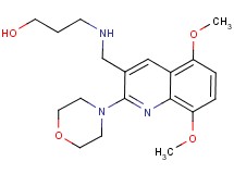 3-({[5,8-dimethoxy-2-(4-morpholinyl)-3-quinolinyl]methyl}amino)-1-propanol
