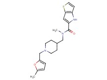 N-methyl-N-({1-[(5-methyl-2-furyl)methyl]piperidin-4-yl}methyl)-4H-thieno[3,2-b]pyrrole-5-carboxamide
