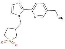 2-{1-[(1,1-dioxidotetrahydro-3-thienyl)methyl]-1H-imidazol-2-yl}-5-ethylpyridine