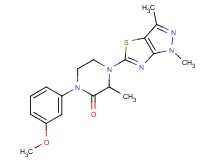 4-(1,3-dimethyl-1H-pyrazolo[3,4-d][1,3]thiazol-5-yl)-1-(3-methoxyphenyl)-3-methylpiperazin-2-one