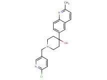 1-[(6-chloropyridin-3-yl)methyl]-4-(2-methylquinolin-6-yl)piperidin-4-ol