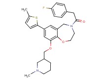 4-[(4-fluorophenyl)acetyl]-9-[(1-methyl-3-piperidinyl)methoxy]-7-(5-methyl-2-thienyl)-2,3,4,5-tetrahydro-1,4-benzoxazepine