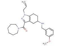 1-allyl-3-(1-azepanylcarbonyl)-N-(3-methoxybenzyl)-4,5,6,7-tetrahydro-1H-indazol-5-amine