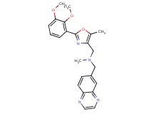 1-[2-(2,3-dimethoxyphenyl)-5-methyl-1,3-oxazol-4-yl]-N-methyl-N-(6-quinoxalinylmethyl)methanamine