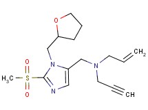 N-{[2-(methylsulfonyl)-1-(tetrahydro-2-furanylmethyl)-1H-imidazol-5-yl]methyl}-N-2-propyn-1-yl-2-propen-1-amine