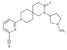 6-[2-(1-methylpyrrolidin-3-yl)-3-oxo-2,9-diazaspiro[5.5]undec-9-yl]pyridine-2-carbonitrile