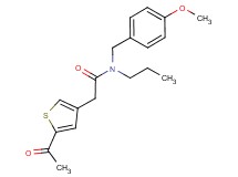 2-(5-acetyl-3-thienyl)-N-(4-methoxybenzyl)-N-propylacetamide