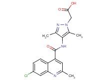 (4-{[(7-chloro-2-methylquinolin-4-yl)carbonyl]amino}-3,5-dimethyl-1H-pyrazol-1-yl)acetic acid