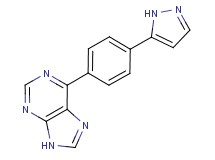 6-[4-(1H-pyrazol-5-yl)phenyl]-9H-purine