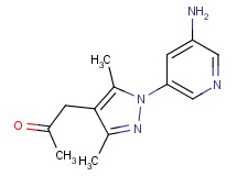 1-[1-(5-aminopyridin-3-yl)-3,5-dimethyl-1H-pyrazol-4-yl]acetone