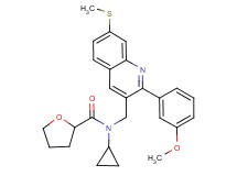 N-cyclopropyl-N-{[2-(3-methoxyphenyl)-7-(methylthio)-3-quinolinyl]methyl}tetrahydro-2-furancarboxamide