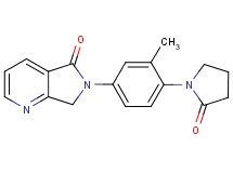6-[3-methyl-4-(2-oxopyrrolidin-1-yl)phenyl]-6,7-dihydro-5H-pyrrolo[3,4-b]pyridin-5-one