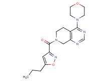 4-morpholin-4-yl-7-[(5-propylisoxazol-3-yl)carbonyl]-5,6,7,8-tetrahydropyrido[3,4-d]pyrimidine