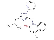 1-[(3-isobutyl-1-pyridin-2-yl-1H-1,2,4-triazol-5-yl)methyl]-4-methylquinolin-2(1H)-one