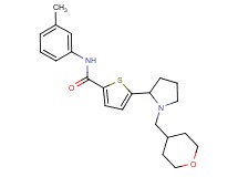 N-(3-methylphenyl)-5-[1-(tetrahydro-2H-pyran-4-ylmethyl)-2-pyrrolidinyl]-2-thiophenecarboxamide