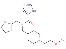 N-{[1-(2-methoxyethyl)piperidin-4-yl]methyl}-N-(tetrahydrofuran-2-ylmethyl)-1H-imidazole-5-carboxamide