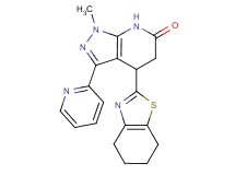 1-methyl-3-pyridin-2-yl-4-(4,5,6,7-tetrahydro-1,3-benzothiazol-2-yl)-1,4,5,7-tetrahydro-6H-pyrazolo[3,4-b]pyridin-6-one