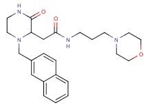 N-[3-(4-morpholinyl)propyl]-2-[1-(2-naphthylmethyl)-3-oxo-2-piperazinyl]acetamide