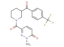 2-methyl-6-({3-[4-(trifluoromethyl)benzoyl]-1-piperidinyl}carbonyl)-3(2H)-pyridazinone