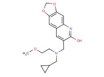 7-{[(cyclopropylmethyl)(2-methoxyethyl)amino]methyl}[1,3]dioxolo[4,5-g]quinolin-6-ol