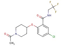 2-[(1-acetylpiperidin-4-yl)oxy]-5-chloro-N-(2,2,2-trifluoroethyl)benzamide