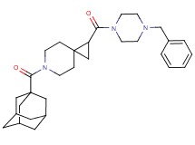 6-(1-adamantylcarbonyl)-1-[(4-benzyl-1-piperazinyl)carbonyl]-6-azaspiro[2.5]octane