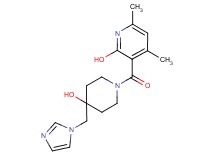 3-{[4-hydroxy-4-(1H-imidazol-1-ylmethyl)-1-piperidinyl]carbonyl}-4,6-dimethyl-2-pyridinol