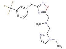 1-(1-ethyl-1H-imidazol-2-yl)-N-methyl-N-({3-[3-(trifluoromethyl)benzyl]-1,2,4-oxadiazol-5-yl}methyl)methanamine