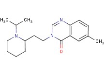3-[2-(1-isopropylpiperidin-2-yl)ethyl]-6-methylquinazolin-4(3H)-one