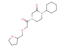 1-cyclohexyl-4-[(tetrahydrofuran-2-ylmethoxy)acetyl]piperazin-2-one