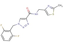 1-(2,6-difluorobenzyl)-N-[(2-methyl-1,3-thiazol-4-yl)methyl]-1H-1,2,3-triazole-4-carboxamide