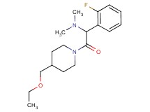 2-[4-(ethoxymethyl)-1-piperidinyl]-1-(2-fluorophenyl)-N,N-dimethyl-2-oxoethanamine