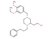 2-[4-(3-ethoxy-4-methoxybenzyl)-1-(3-phenylpropyl)-2-piperazinyl]ethanol