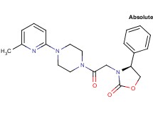 (4S)-3-{2-[4-(6-methylpyridin-2-yl)piperazin-1-yl]-2-oxoethyl}-4-phenyl-1,3-oxazolidin-2-one