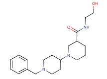1'-benzyl-N-(2-hydroxyethyl)-1,4'-bipiperidine-3-carboxamide