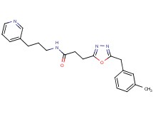 3-[5-(3-methylbenzyl)-1,3,4-oxadiazol-2-yl]-N-[3-(3-pyridinyl)propyl]propanamide